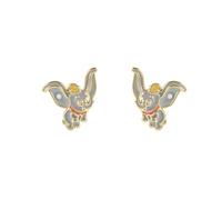 Disney Girls Dumbo Elephant Stone Set Gold Plated Stud Earrings