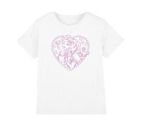 Disney Girl's Elsa & Anna Hear Girls T-Shirt, White | Size: 9-11 Years Disney White 9-11 Years
