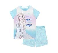 Disney Girls Elsa Frozen Short Pyjamas Multicoloured 9-10 Years
