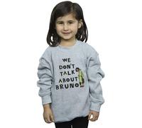 Disney Girl's Encanto We Dont Talk About Bruno Boy Sweatshirt in Grey | Size: 12-13 Years Disney Grey 12-13 Years