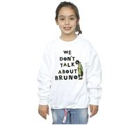 Disney Girl's Encanto We Dont Talk About Bruno Boy Sweatshirt in White | Size: 3-4 Years Disney White 3-4 Years