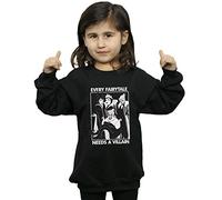 Disney Girls Every Fairy Tale Needs A Villain Sweatshirt Black 5-6 Years