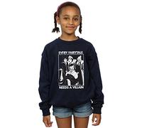Disney Girls Every Fairy Tale Needs A Villain Sweatshirt Navy Blue 5-6 Years