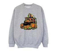 Disney Girl's Evil Queen Villains Halloween Sweatshirt in Grey | Size: 7-8 Years Disney Grey 7-8 Years
