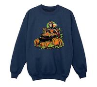 Disney Girl's Evil Queen Villains Halloween Sweatshirt in Navy | Size: 9 Years Disney Navy 9 Years