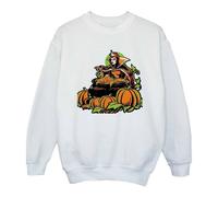 Disney Girl's Evil Queen Villains Halloween Sweatshirt in White | Size: 12-13 Years Disney White 12-13 Years