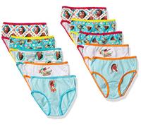 Disney Girls' Exclusive Moana 100% Combed Cotton Underwear Available in Sizes 2/3t, 4t, 4, 6, & 8 Briefs, 10-Pack, 2-3 Years (Pack of 10)