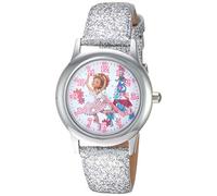Disney Girl's Analog Quartz Watch with Leather Strap WDS000599