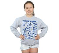 Disney Girl's Finding Dory Where´s Dory? Sweatshirt in Grey | Size: 12-13 Years Disney Grey 12-13 Years