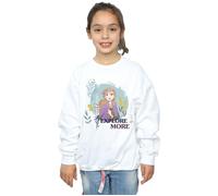 Disney Girl's Frozen 2 Anna Explore More Sweatshirt in White | Size: 7-8 Years Disney White 7-8 Years