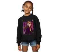 Disney Girl's Frozen 2 Anna Live Your Truth Sweatshirt in Black | Size: 9 Years Disney Black 9 Years