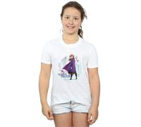 Disney Girl's Frozen 2 Anna Seek The Truth Cotton T-Shirt in White | Size: 5-6 Years Disney White 5-6 Years