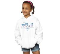 Disney Girl's Frozen 2 Believe In The Journey Silhouette Hoodie in White | Size: 9 Years Disney White 9 Years