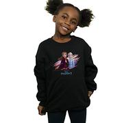 Disney Girls Frozen 2 Elsa and Anna Nature is Beautiful Sweatshirt Black 12-13 Years