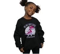 Disney Girl's Frozen 2 Salamander Bruni Element Sweatshirt in Black | Size: 12-13 Years Disney Black 12-13 Years