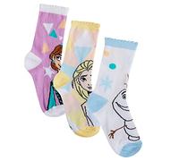 Disney Girls Frozen 3 Pack Socks Kids Elsa Multipack Ankle Sock for Kids Gift