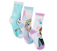 Disney Girls Frozen 3 Pack Socks Kids Elsa Multipack Ankle Sock for Kids Gift