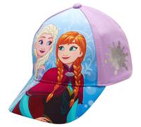 Disney Girls' Frozen Baseball Cap - Princess Elsa and Anna Curved Brim