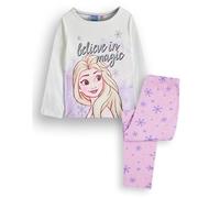 Disney Girl's Frozen Believe In Magic Long Sleeve Long Leg Pyjama Set in Purple | Size: 7-8 Years Disney Purple 7-8 Years