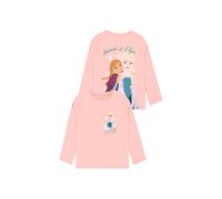 Disney Girl's Frozen Elsa & Anna Long Sleeve T-shirt in Pink | Size: 5-6 Years Disney Pink 5-6 Years