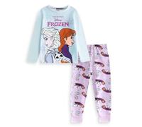 Disney Girl's Frozen Long Sleeve Long Leg Pyjama Set | Girls Multicoloured | Officially Licensed Merch | Size: 7-8 Years Disney Multicolor 7-8 Years