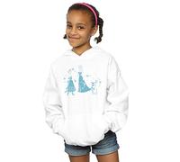 Disney Girls Frozen Magic Snowflakes Hoodie White 5-6 Years