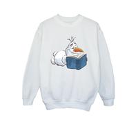 Disney Girls Frozen Olaf Reading Sweatshirt BI18666