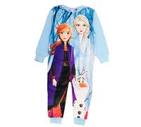 Disney Girls Frozen Onesie, Sleepsuit, All in One Pyjamas, Blue Age 3-4 Years