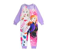 Disney Girls Frozen Onesie, Sleepsuit, All in One Pyjamas, Pink Age 7-8 Years
