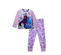 Disney Girls Frozen Pyjamas Anna Elsa Olaf Girls Pjs Ages 3 to 12 Years Old (8-9 Years) Lilac