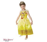 Disney Girls Glitter Princess Fancy Dress Costume With Tiara