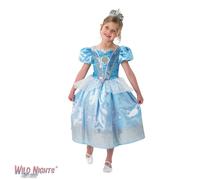 Disney Girls Glitter Princess Fancy Dress Costume With Tiara