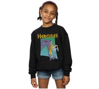 Disney Girl's Hercules Hydra Fight Sweatshirt in Black | Size: 5-6 Years Disney Black 5-6 Years