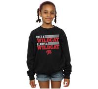 Disney Girl's High School Musical The Musical Once A Wildcat Sweatshirt in Black | Size: 7-8 Years Disney Black 7-8 Years