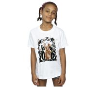Disney Girl's Hocus Pocus Birds Cotton T-Shirt in White | Size: 9 Years Disney White 9 Years