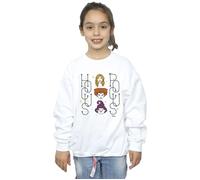 Disney Girl's Hocus Pocus Faces Sweatshirt in White | Size: 3-4 Years Disney White 3-4 Years