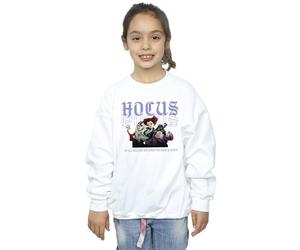 Disney Girl's Hocus Pocus Hallows Eve Sweatshirt in White | Size: 7-8 Years Disney White 7-8 Years