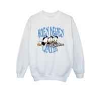 Disney Girl's Huey Dewey Louie Reading Sweatshirt in White | Size: 7-8 Years Disney White 7-8 Years