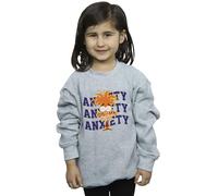 Disney Girls Inside Out 2 Anxiety Sweatshirt Sport Grey 12-13 Years