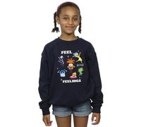 Disney Girls Inside Out 2 Feelings Sweatshirt Navy Blue 9-11 Years