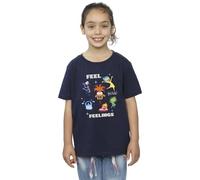 Disney Girls Inside Out 2 Feelings T-Shirt Navy Blue 12-13 Years