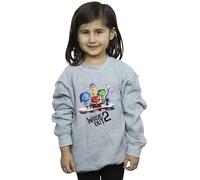Disney Girls Inside Out 2 Poster Sweatshirt Sport Grey 12-13 Years