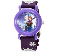 DISNEY Girls' Japanese Quartz Watch with Plastic Strap, Purple, 16 (Model: WDS000329)