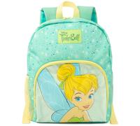 Disney Tinker Bell Girls Backpack | Enchanting Green Glitter Rucksack for Kids | Carry Magic Everywhere with Adjustable Straps for Personalized Comfort | Spacious Compartments for All Your Essentials