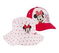 Disney Girls' Kids, Minnie Mouse Toddler Cap and Baby Sunhat, UPF 50+ Uv Sun Protection Boonie Ages 2-4, Bucket & Baseball Hat, Years