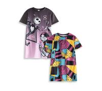 Disney Girls Multicoloured NMBC Multi-Pack of 2 Short Sleeve Nightdress - 5-6 Years