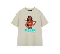 Disney Girl's Kids Short Sleeved T-Shirt (Girls Oatmeal) in Beige | Size: 7-8 Years Disney Beige 7-8 Years