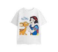 Disney Girl's Kids Short Sleeved T-Shirt (Girls White) in White | Size: 3-4 Years Disney White 3-4 Years