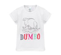 Disney Girl's Kids Short Sleeved T-Shirt (White) | Size: 3-4 Years Disney Multicolor 3-4 Years