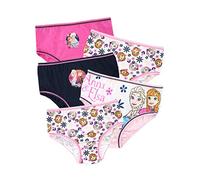 Disney Girls Knickers | Frozen Girls' Underwear | Anna & Elsa Pack of 5 Cotton Pants - Multicoloured - Ages 4 to 5 Years